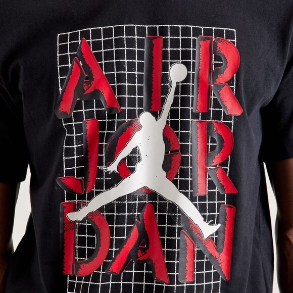 NWT Jordan Jumpman Stack Tee FN5978-010 (BLACK) Size Medium - Picture 1 of 2